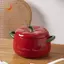 Bát Salad trái cây bằng gốm hình cà chua Phòng ăn nhà bếp