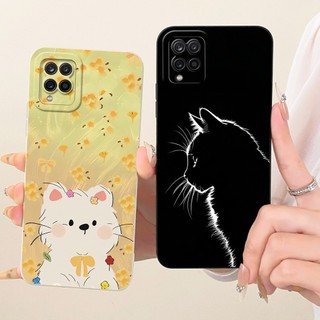 Ốp Lưng Cho Samsung Galaxy A22 M22 M32 4G Ốp lưng SM-A225F M225 M325F Thiết Kế Mới Ống Kính Máy Ảnh Bảo Vệ Mặt Sau Silicon Mềm