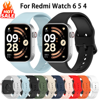 Dây đeo silicon chính hãng cho Redmi Watch 6 5 4 5 eSIM Đồng hồ thông minh cho Xiaomi Redmi Watch 6 5 Vòng đeo tay Watchband Phụ kiện thể thao