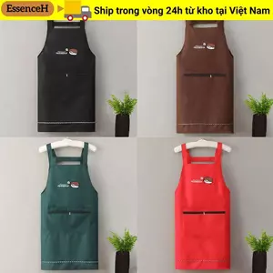 Tạp dề nhà bếp ESSENCEH, Tạp dề Barista chống thấm nước chống mài mòn, Dụng cụ làm sạch Hộ gia đình Thợ cắt tóc Thợ mộc Tạp dề hoa nhà hàng