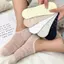 1 / 5 Đôi - Tất Lưới Ren Phong Cách Ba Lê Nữ Rỗng Ra Trái Tim Hoa Thuyền Tất Vô Hình Chống Trơn Trượt Mỏng Đế Lót Tất Mùa Hè