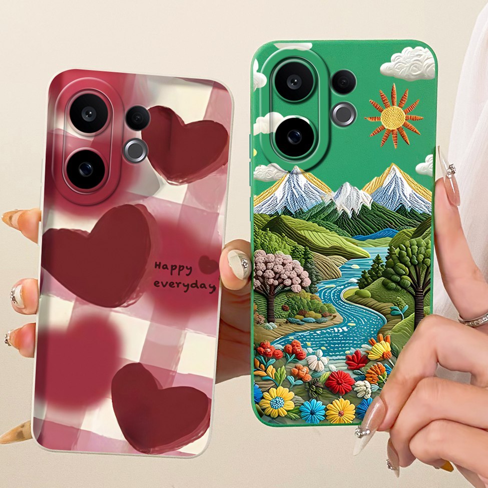 Dành Cho Vivo V60 5G Ốp Lưng Silicon Thời Trang Mèo Dễ Thương Họa Tiết Vui Nhộn Cho V60 5G Vivo V2511 Vỏ Điện Thoại