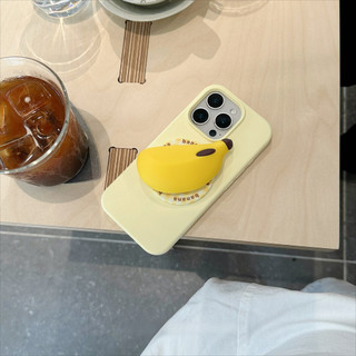 Ốp bảo vệ chân đế họa tiết chuối 3D cho iPhone 11 12promax 13pro15pro 15promax 14 14promax 14pro 16 pro max 16 plus 17 17promax Chain Case