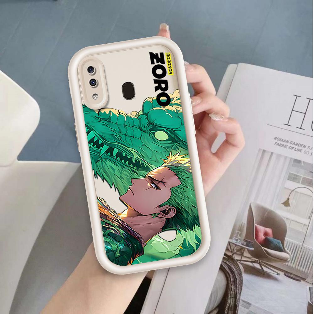 Ốp Lưng Cho Samsung A20 A30 Hoạt Hình Silicon Điện Thoại Thông Minh Mềm TPU One Piece Luffy ZARO Sinh Viên Thiên Thần Mắt Chống Sốc Ốp Lưng
