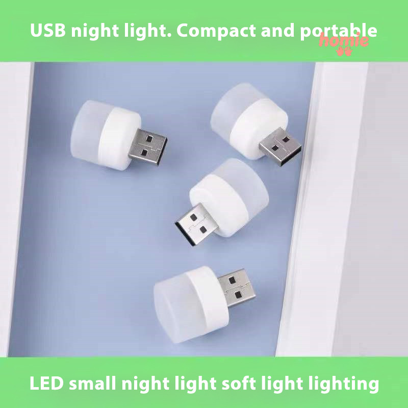 Đèn cắm USB, đèn sạc pin dự phòng cho máy tính, đèn LED bảo vệ mắt, đèn đọc sách, đèn ngủ nhỏ hình tròn.