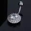 Tweehuj Dainsty Rối Bụng Nút Nhẫn Thép Không Gỉ Rốn Xuyên Zircon Hoa Rốn Xuyên Rốn Nhẫn Gợi Cảm Cơ Thể Trang Sức VN