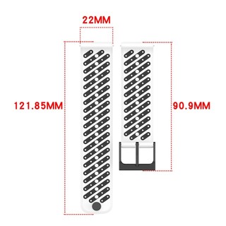 Dây đeo đồng hồ silicon hai tông màu 22mm cho Suunto Dọc 2 / Race 2 S / Run / Ocean / 9 Peak Pro Watch Dây đeo đồng hồ thông minh thay thế