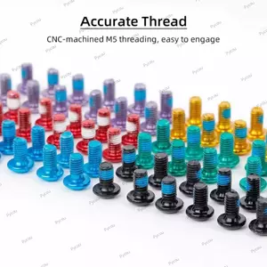 Bu lông phanh đĩa xe đạp PYCOU, Chất liệu thép Bu lông phanh đĩa M5x9mm, Bu lông thép Torx T25