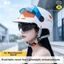 QMP Mũ Bảo Hiểm Xe Điện Nữ Không Áp Lực Tóc Mùa Hè Thoáng Khí Nửa Mũ Bảo Hiểm 2026 Phong Cách Mới Nhẹ Pin Xe Hel