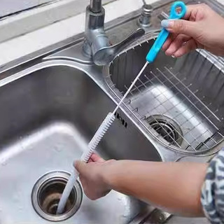 71CM Có Thể Uốn Cong Ống nạo vét Bàn Chải Làm Sạch Bể Bơi Bồn Rửa nạo vét Bàn Chải Ống Thoát Nước Cống Làm Sạch Thanh 27V6