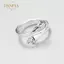 PNPIA- Nhẫn trang sức bạc 925 tình yêu ôm nhẫn thời trang cổ điển thủy triều chảy vòng mở