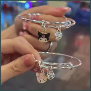 SQ Sanrio mymelody Kuromi Quế vòng tay quà tặng sinh viên Dây tay Cặp đôi Vòng tay Phụ kiện trang sức có thể điều chỉnh