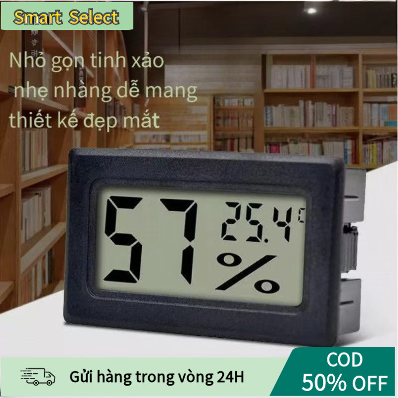 【COD】Máy đo nhiệt độ độ ẩm điện tử mini, nhỏ gọn, tiện lợi mang theo mọi nơi.