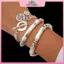 MYPANDA 3 Cái / bộ Vintage OT Bule Đồng Xu Mặt Dây Chuyền Vòng Tay Cho Nữ Goth Mở Charm Lắc Tay Cặp Đôi Bạn Bè Món Quà Trang Sức.
