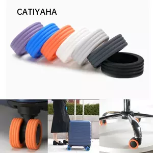 CATIYAHA 4 / 8 Cái / bộ Du Lịch Hành Lý Bánh Xe, Giảm Bánh Xe Mặc Silicon Hành Lý Bánh Xe Bảo Vệ, Bộ Phận Vali Trục Vali Bánh Xe Vali Vỏ Bảo Vệ