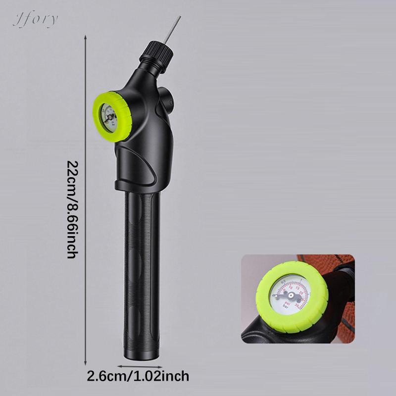 Jfory Bơm hơi thể thao cầm tay ABS/PP chống nước cho bóng đá, bóng chuyền, vật dụng thiết thực