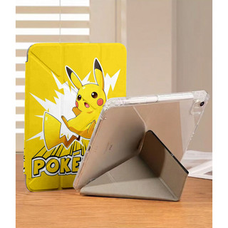 Ốp Lưng Pokémon cho iPad A16 Air4/5/6/7/8 Pro 11 12.9 Y-fold Pikachu Squirtle Cho iPad Gen 12 11 10 9 8 7 6 5 M4 M5
