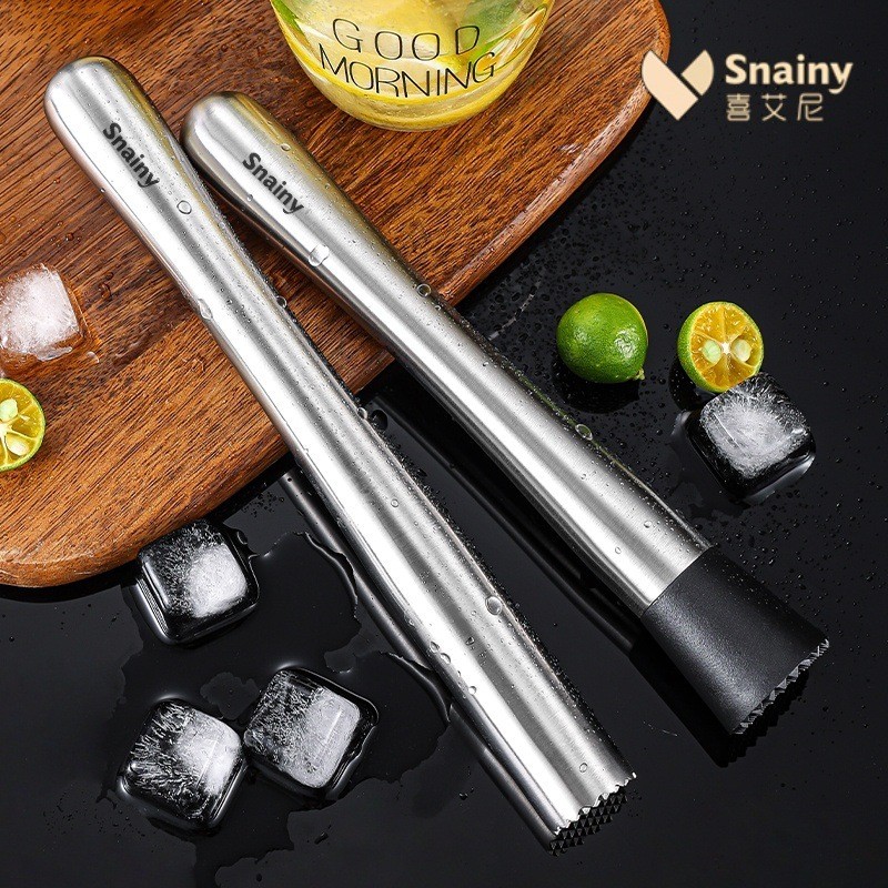 Giảm 20% Chày Dầm Chanh Đập Đá Inox 304 Đầu Gai Tam Giác Dụng Cụ Pha Chế Cocktail Trà Sữa Barista Dùng Nhà Hàng Quán Cafe