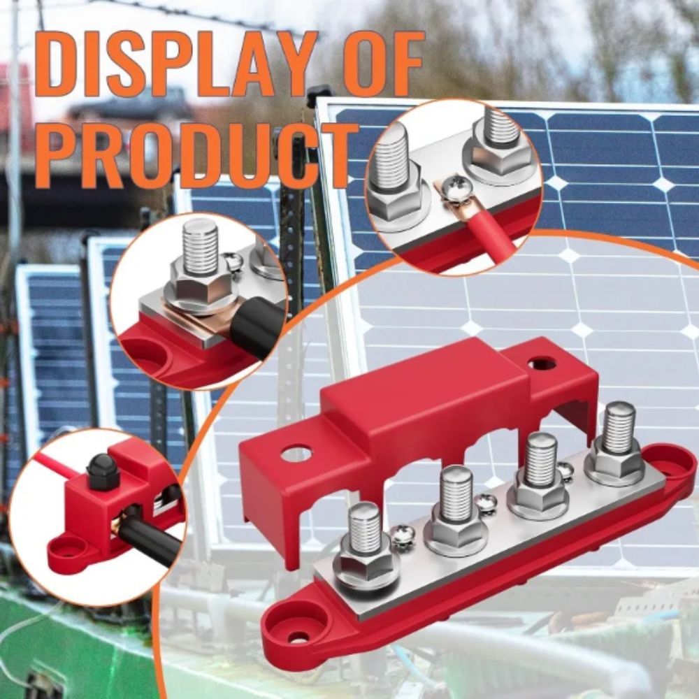 Thanh xe buýt LACYES khối đầu cuối âm 5 chiều, khối phân phối điện M10 Stud mới