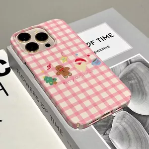 Ốp Điện Thoại Mới Kẻ Sọc Giáng Sinh QYJS Thích Hợp Cho IPhone 11 15 14 13 ProMax 7 8 PLUS 17 AIR 16 E 12 PRO XSMAX XR Phim Vỏ Cứng Bán Chạy