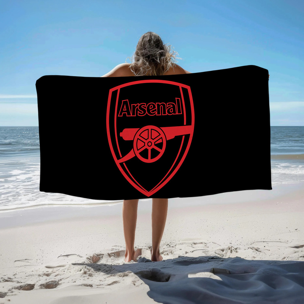 Arsenal F.C. Khăn tắm vách ngăn Logo câu lạc bộ bóng đá, Khăn tắm bể bơi đi biển, Quà tặng kỷ niệm sinh nhật