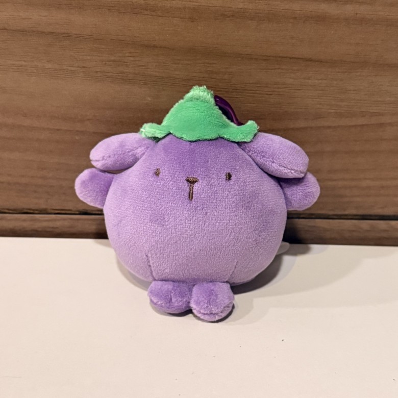 SQ5 Sanrio Pom Purin Plushie Trái Cây Món Tráng Miệng Trái Tim Sang Trọng Carabiner Túi Charm QS5