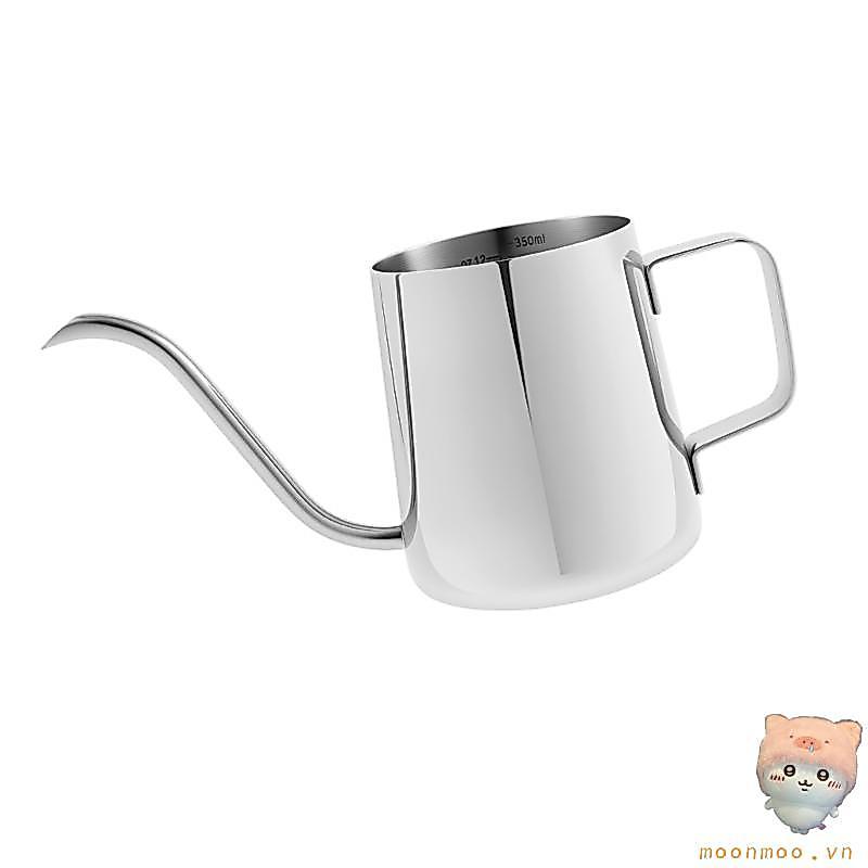 Bình tưới nước thu nhỏ bằng thép không gỉ mặt trăng cho cây trồng trong nhà Vòi phun dài dễ sử dụng 350Ml có dấu đo