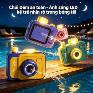 Máy Ảnh Xịt Nước Hai Mặt - Đồ chơi prank vui nhộn, chơi nước lễ hội Songkran | Quà tặng trẻ em, tiệc bể bơi