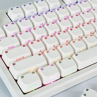 Keycaps Tai Mèo MAO Profile Side Shine Through PBT Chất Liệu Keycap
