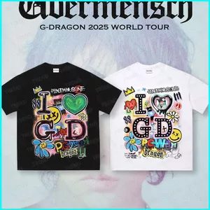 SY3 KPOP BIGBANG G-DRAGON Áo thun 2025 WORLD TOUR Ubermensch Merch tee tay ngắn YS3