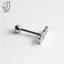 1pc316l Thép Phẫu Thuật Lưỡi Barbell Stud Xuyên Nhẫn Punk Lưỡi Xuyên Trang Sức Cơ Thể 1.6X14X5mm