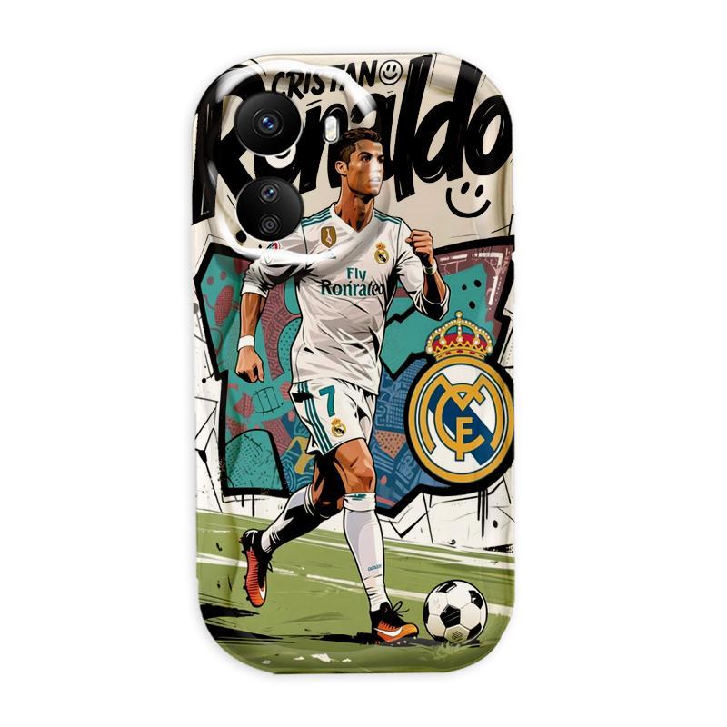Thích hợp cho Redmi 13C / POCO C65 3D TPU mềm World Cup Cristiano Ronaldo Ốp điện thoại chống sốc dành cho sinh viên
