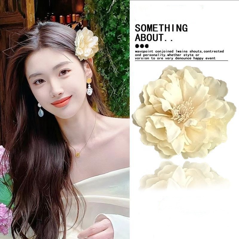 2026 Phong Cách Mới Mùa Hè Bên Biển Kỳ Nghỉ Phong Cách Ánh Sáng Sang Trọng Tất Cả Trận Đấu Hoa Kẹp Tóc Nữ