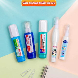 Bút Xóa Nước Thiên Long 5ml/7ml/12ml – Xóa Nhanh, Khô Mau, Che Phủ Tốt, Phù Hợp Học Sinh