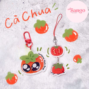 Phone charm móc khóa điện thoại Cà chua đáng yêu
