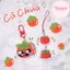 Phone charm móc khóa điện thoại Cà chua đáng yêu