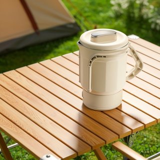 Ấm đun nước điện di động Nồi du lịch Mini bằng thép không gỉ 304 Cách nhiệt Chuyến đi gia đình nhỏ gọn