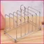 Giá để bánh mì nướng bằng thép không gỉ 6 khe Vintage Kim loại sắp xếp Bánh mì Hiển thị bữa sáng Bánh mì Loaf Giá đỡ đứng cho shopidaevn