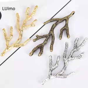 LUImo 10 Cái / bộ Vintage Hợp Kim Nhánh Quyến Rũ Mặt Dây Chuyền Trang Sức Tìm DIY Làm Thủ Công SBS
