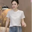Áo thun ngắn tay ren thời trang mới mùa hè dành cho nữ