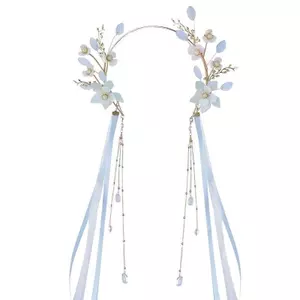 Hanfu Lười Đầu Mũ Tua Rua Bước Lắc Phong Cách Cổ Đại Virgin Halo Cổ Tích Băng Đô Hàng Ngày Tóc Ngắn Cổ Trang Phục Phụ Kiện