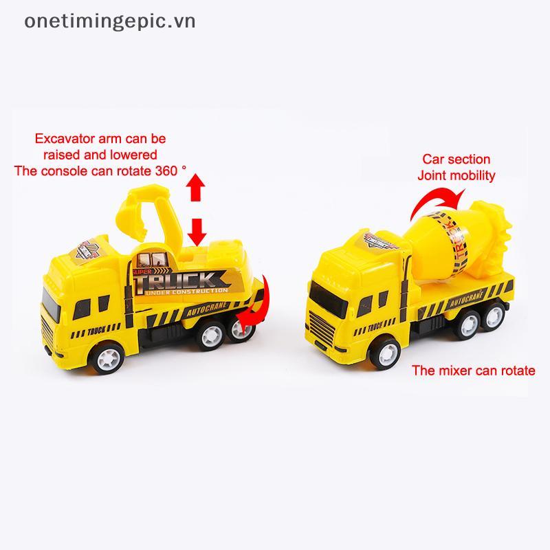 VFZ 1 Xe Giáo Dục Trẻ Em Kid Kéo Ba Đồ Chơi Chiến Binh Kỹ Thuật Xe Mô Hình Bốn Xe Mini OTE