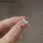 VFZ Mới Đến Lãng Mạn Đáng Yêu Màu Trắng Nơ Nhẫn Nữ Với Sáng Bóng Nơ Nhẫn Dành Cho Nữ Nhẫn Có Thể Điều Chỉnh Ngọt Ngào Nhẫn Trái Tim Nữ Tính OTE