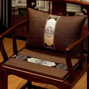 Mahogany Sofa Đệm Đánh Hơi Mới Phong Cách Trung Hoa Chủ Vòng Tròn Ghế Đệm Ghế Chính Thức Mũ Trà Ghế Gỗ Gụ Ghế Bàn Trà Đệm102304