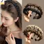 < YEI > Dây buộc tóc nữ bằng vải xếp ly thanh lịch 1 chiếc Răng chống trượt cho đám cưới và tiệc mới