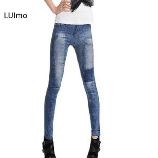 LUImo Nữ Skinny Denim Co Giãn Quần Legging Thời Trang Quần Jean Quần Legging SBS