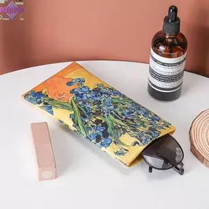 Túi đựng kính RTJIFSS, Túi đựng kính râm chống áp lực bằng da PU, Kính đơn giản chống thất lạc di động