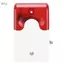 apill 12V DC Âm thanh & Ánh sáng Còi báo động 110dB Còi an ninh có thể điều chỉnh âm lượng với đèn LED nhấp nháy Cảnh báo chống trộm cho nhà để xe, văn phòng tại nhà