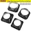 Khớp nối ống thông gió WOODNEST, Đầu nối mặt bích tường ABS màu đen, Kết nối quạt Ống thông gió chung
