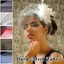 PYCOU Ruy Băng Viền, Mũ Cắt Lưới DIY Fascininator Hat, Phụ Kiện Tóc Lỗ Lớn Chiều Rộng 25cm Lỗ Lớn Mạng Lưới Vải Tulle Đầm Vải